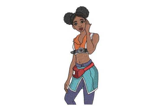 African Fitness Girl. Black Beauty Woman Review