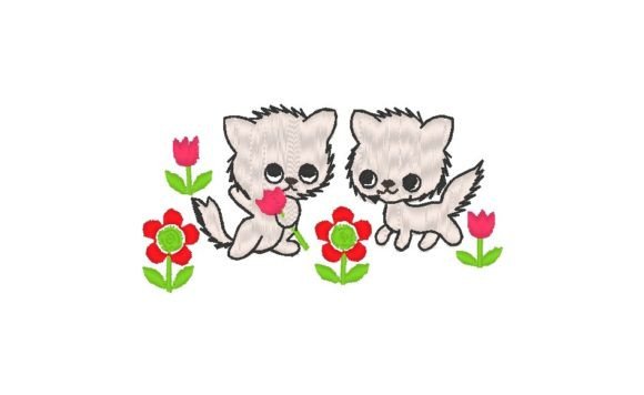 Cats with Flowers: A Seasonal Embroidery Review