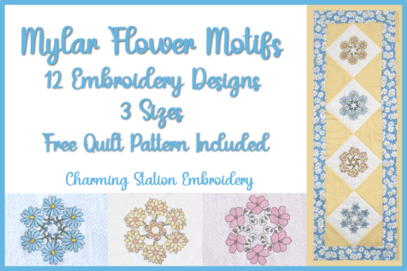 Mylar Flower Motifs for Boutique Apparel