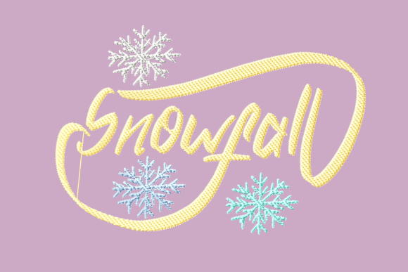 Snowfall Charming Lettering: A Real-World Embroidery Review